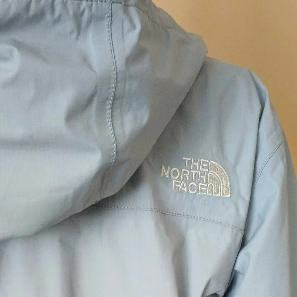 North Face Hooded Windbreaker SP Blue Gray Waterproof Outdoor Jacket